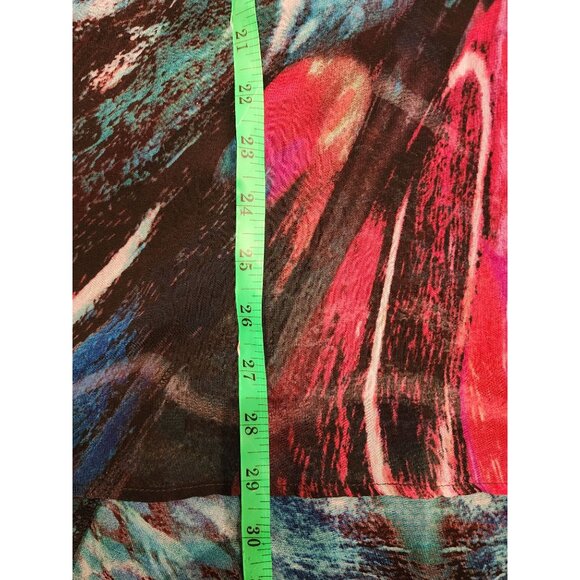 City Chic Womens Multicolor Butterfly V-Neck Flowy Tunic M 100% Polyester - Picture 8 of 13